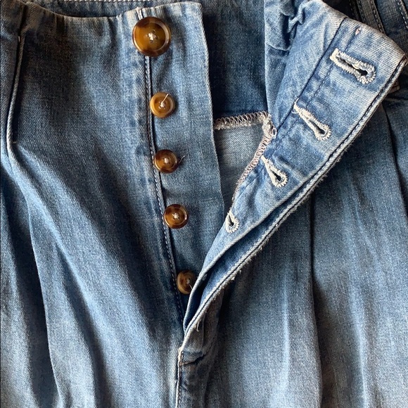 Free People High Waisted Pleated Jeans - Picture 5 of 5